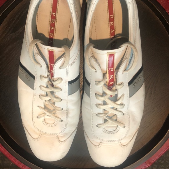 Prada Sport White Leather shoes - Picture 1 of 4